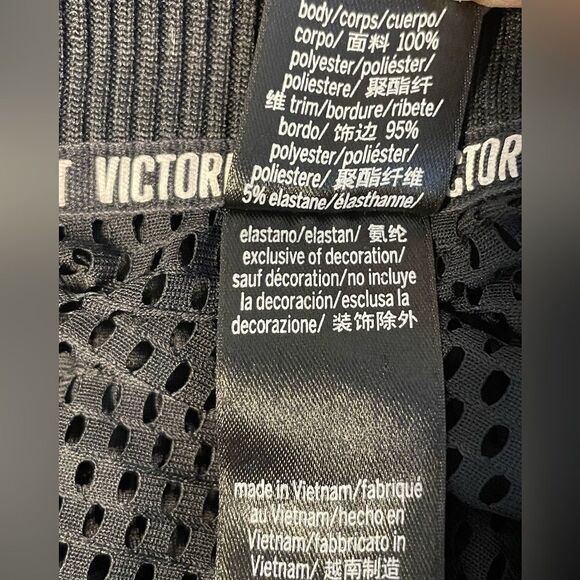 Victoria’s Secret Sport Mesh Fishnet Black Zip Jacket S - Picture 5 of 5